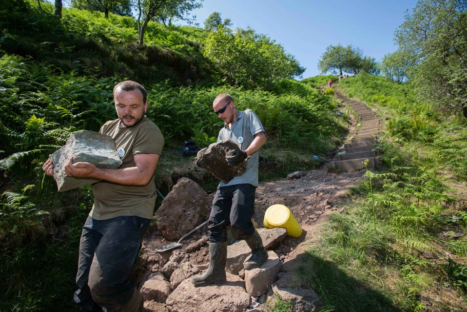 Adopt a Path 4 - moving rocks