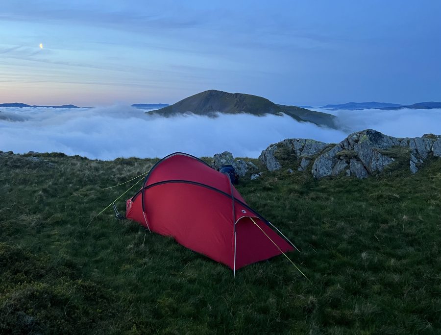 An early morning cloud inversion on Cnicht - leave no trace