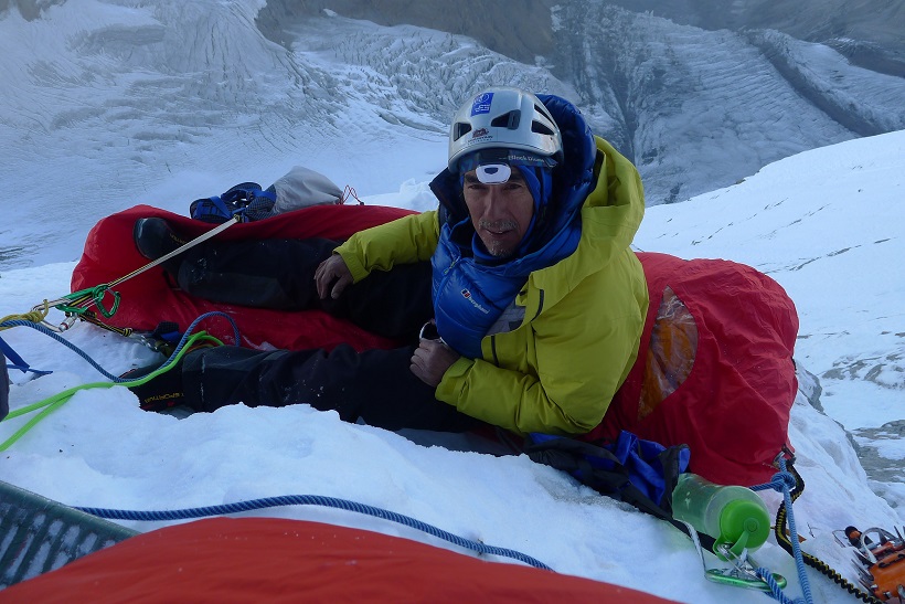 Vic at bivouac 4 of the ascent