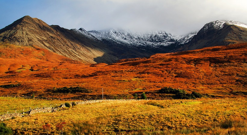Autumn highlands scotland