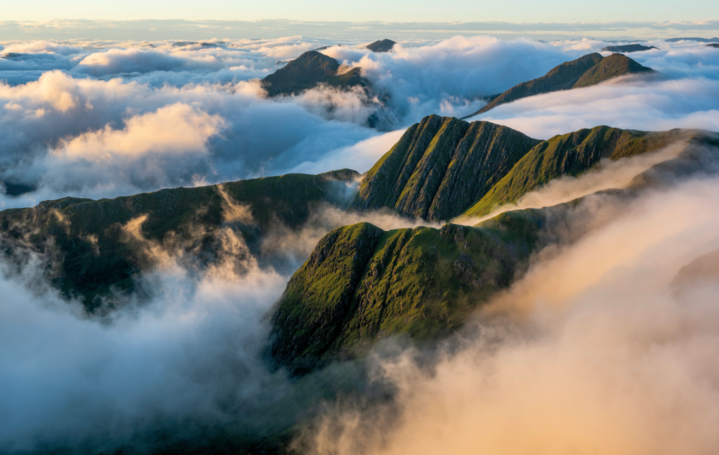 mountain weather - Cloud inversion in Knoydart