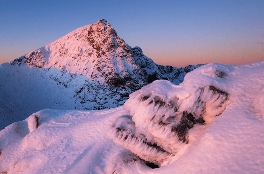 Alpenglow on Ben Nevis