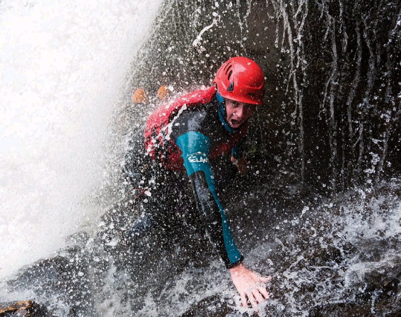 Ed Byrne tries canyoning