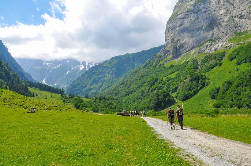 Alps trekking