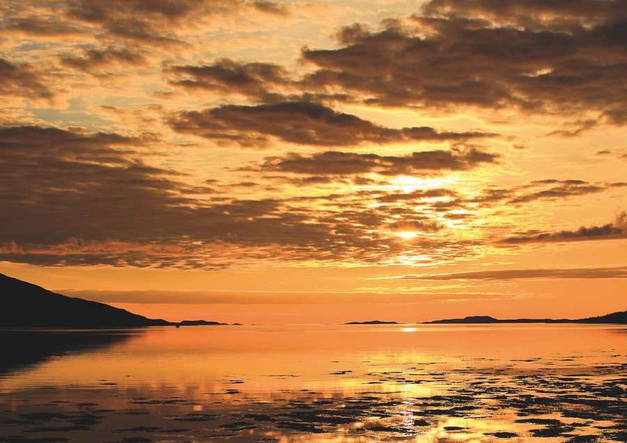 Loch Broom sunset by Michael Henley