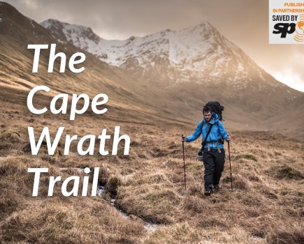 The Cape Wrath Trail article cover with SPOT sponsorship logo