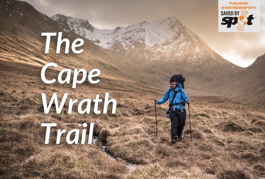 The Cape Wrath Trail article cover with SPOT sponsorship logo