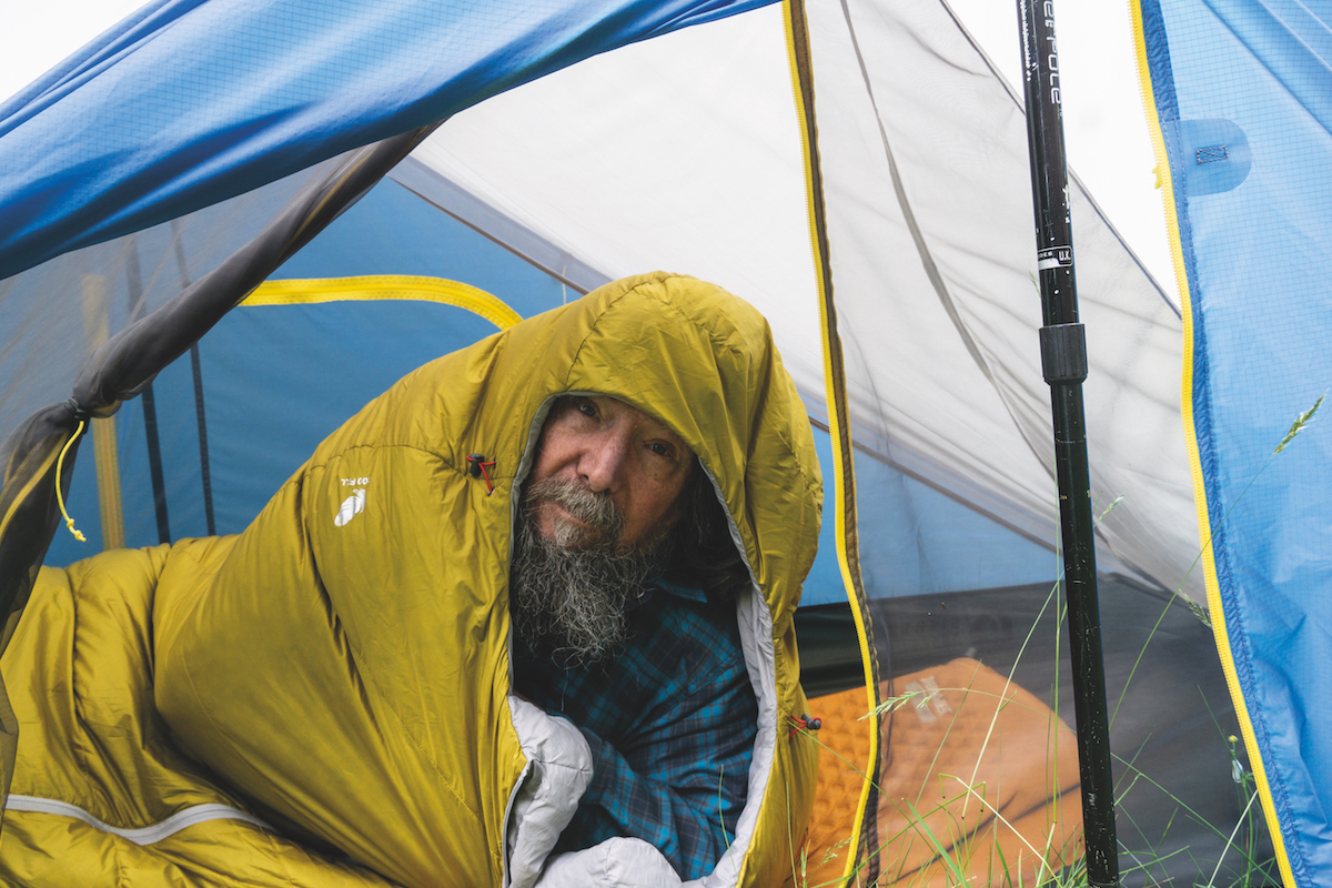 Chris Townsend demonstrates how to choose a sleeping bag based on fill in a gear test.