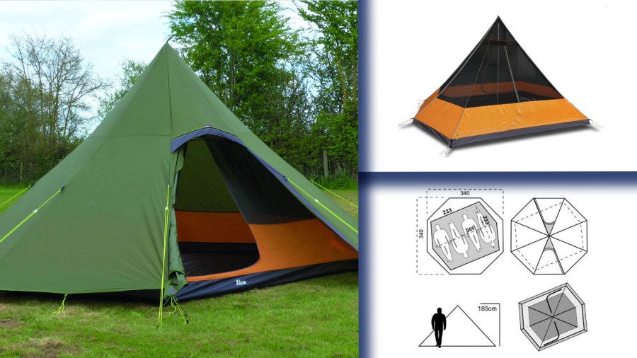 Best family camping tents: Luxe Outdoor Octapeak F8A