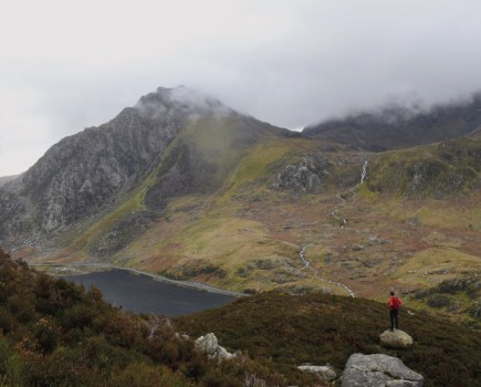 Views of Tryfan from ascent of Pen yr Ole Wen