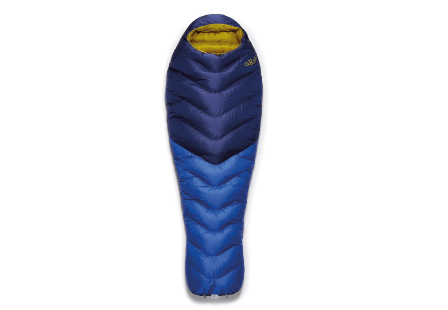 Rab Neutrino 600 blue and yellow