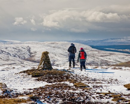 The summit of Buckden Pike in the Yorkshire Dales