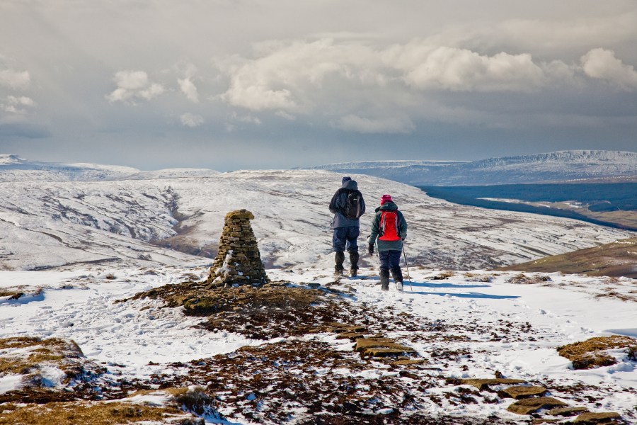 The summit of Buckden Pike in the Yorkshire Dales