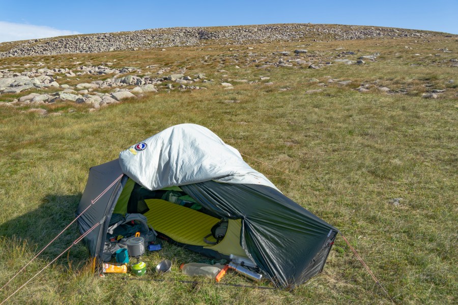 A camping quilt, one of the alternates to sleeping bags_credit Chris Townsend