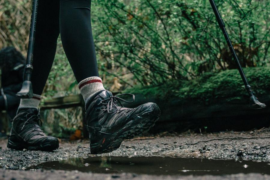 If you're wondering how to stay dry on a walk, invest in good hiking boots.