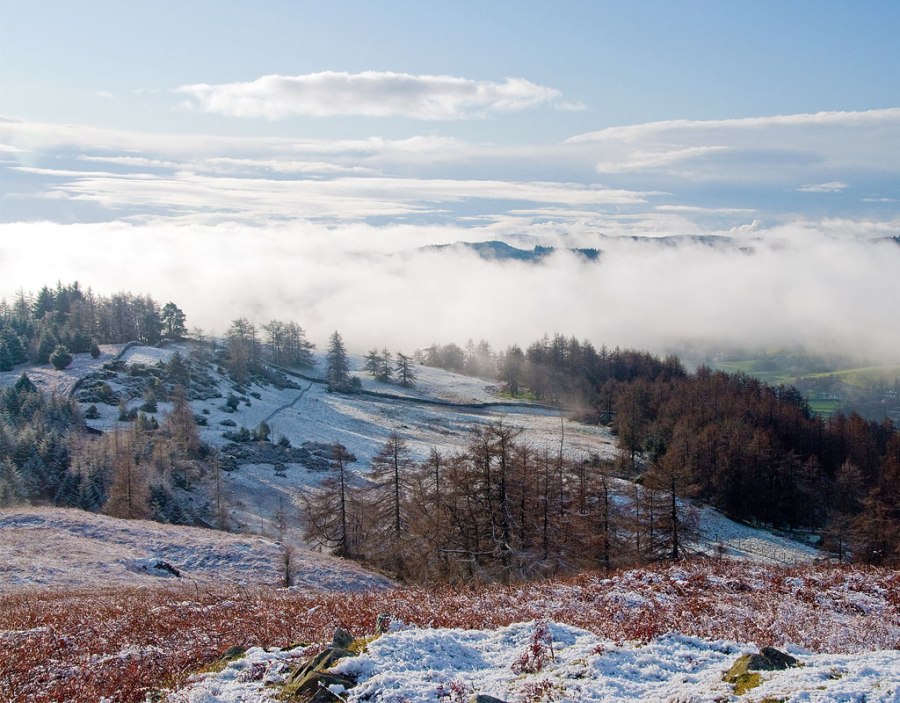 A view from a Latterbarrow hike in the Lake District