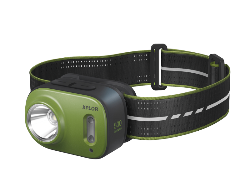 GP batteries headtorch in green