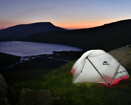 How to clean a tent_MSR tent on Snowdon
