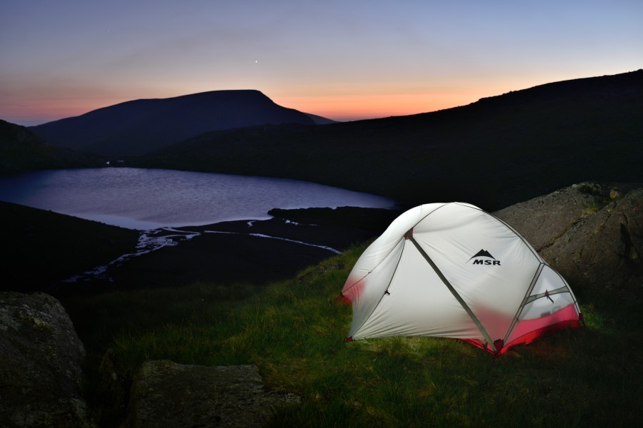 How to clean a tent_MSR tent on Snowdon