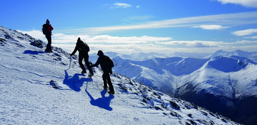 Walking into one of the winter skills outdoor events. Credit_Rich Mountain Experiences