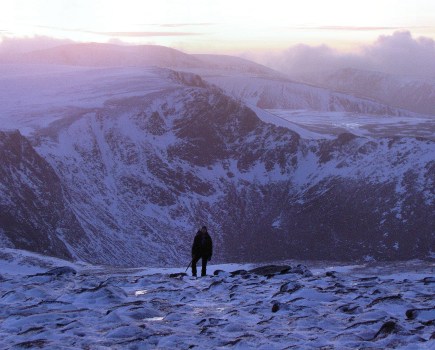 Ascending Cairn gorm from the west, Northern Corries behind