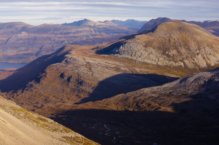 A layered landscape looking north from Beinn Eighe