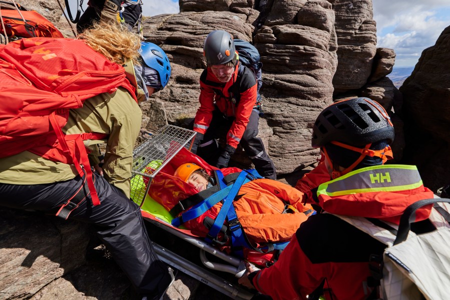A volunteering in the stretcher ©EdSmith_HH_MRT 46