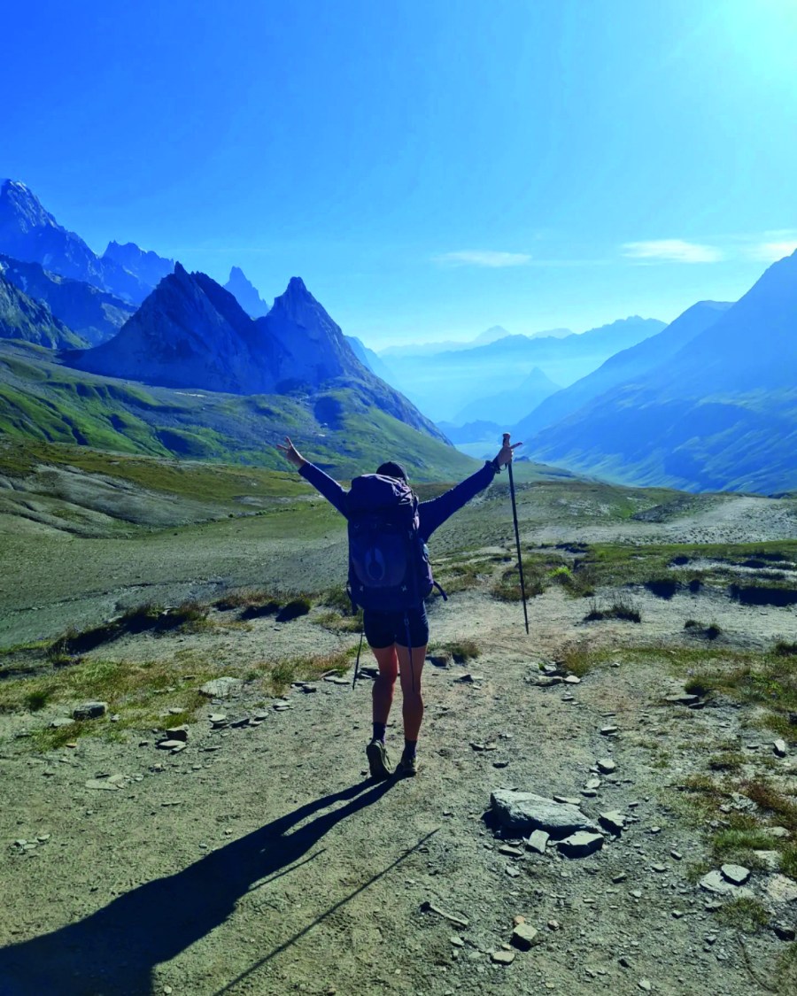 Col de la Seigne thru-hiking on Tour du Mont Blanc_credit Heather Mackins copy
