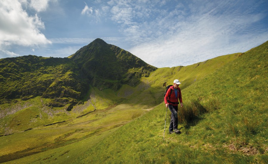 Foel-goch towering above Cwm Bual