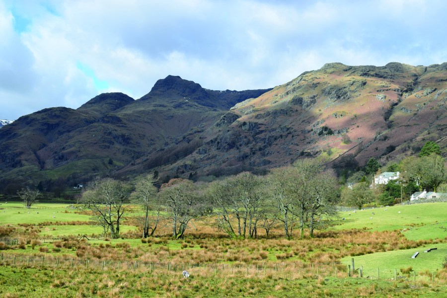 Jack's Rake_Views of the Langdale Pikes on drive to start of walk