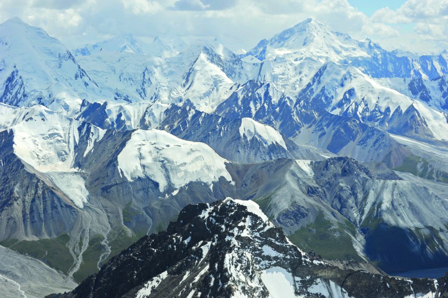 The ridges of Tien Shan, one of the five mountain ranges across which Jenny Tough ran solo. Credit: Shutterstock