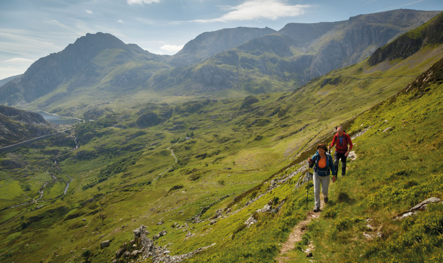 The stunning balcony path above Nant Ffrancon