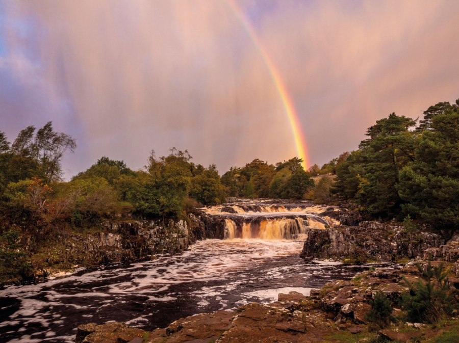 2 - Rainbow at Low Force on the River Tees - along the High Force route _A160428