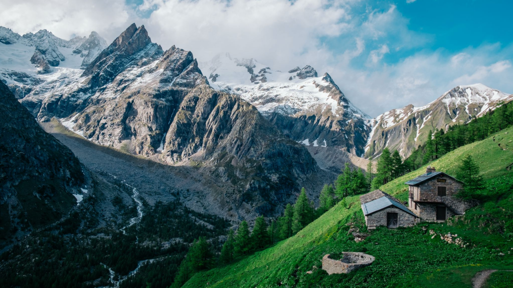 Huts on the Tour du Month Blanc.