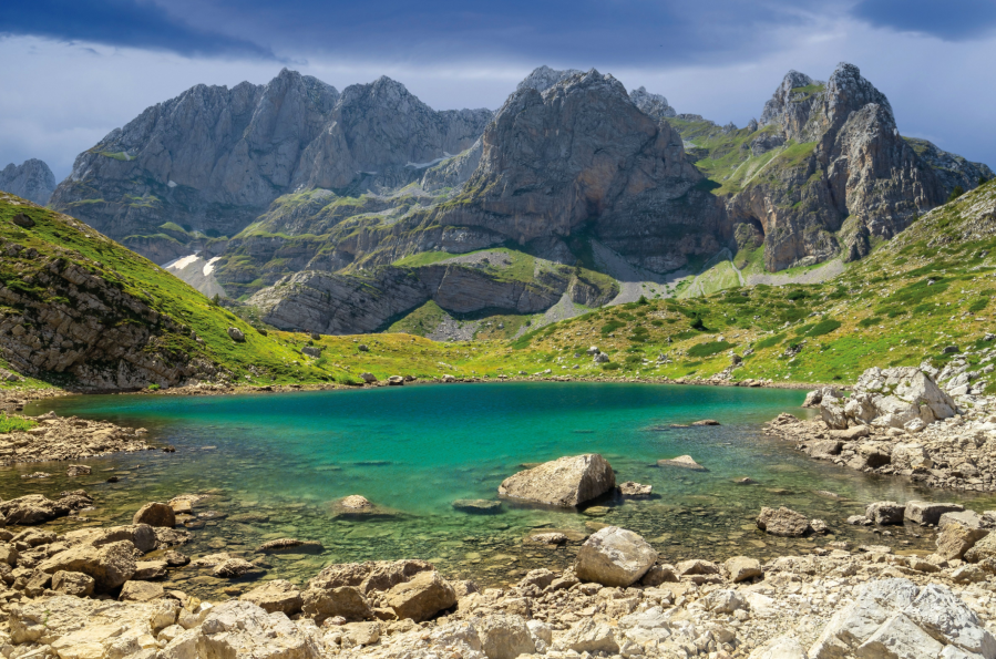 The Via Dinarica stretching across the Dinaric Alps in the Blkans.