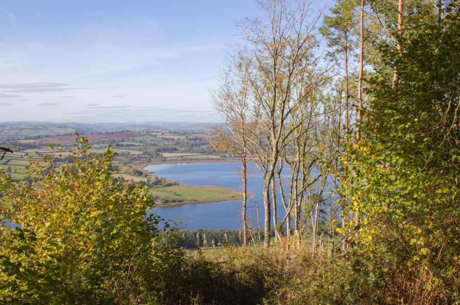Llangorse Lake from past Cwm Shenkin