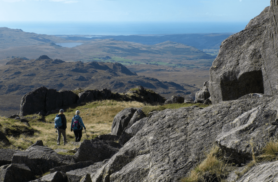 On Harter Fell, looking west towards to the Irish Sea