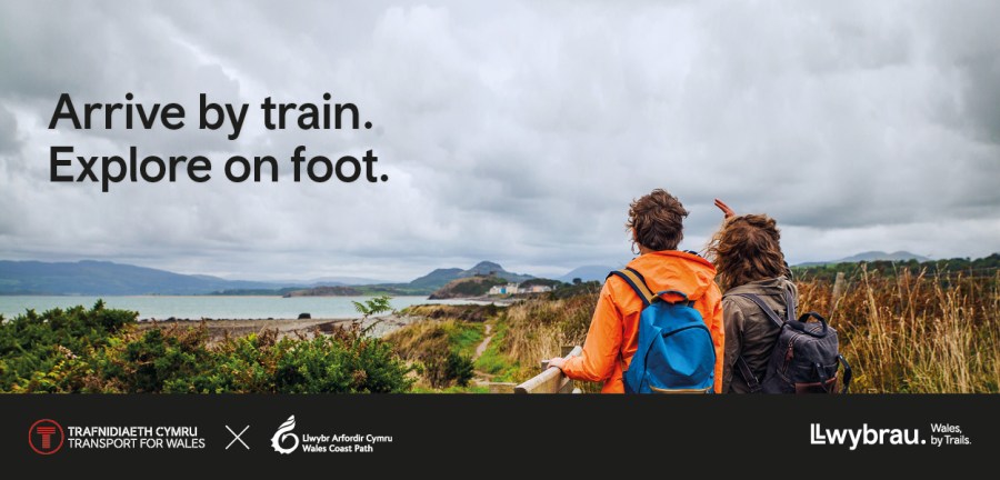 Wales Coast Path during the Year of Trails in Wales. Credit: Transport for Wales