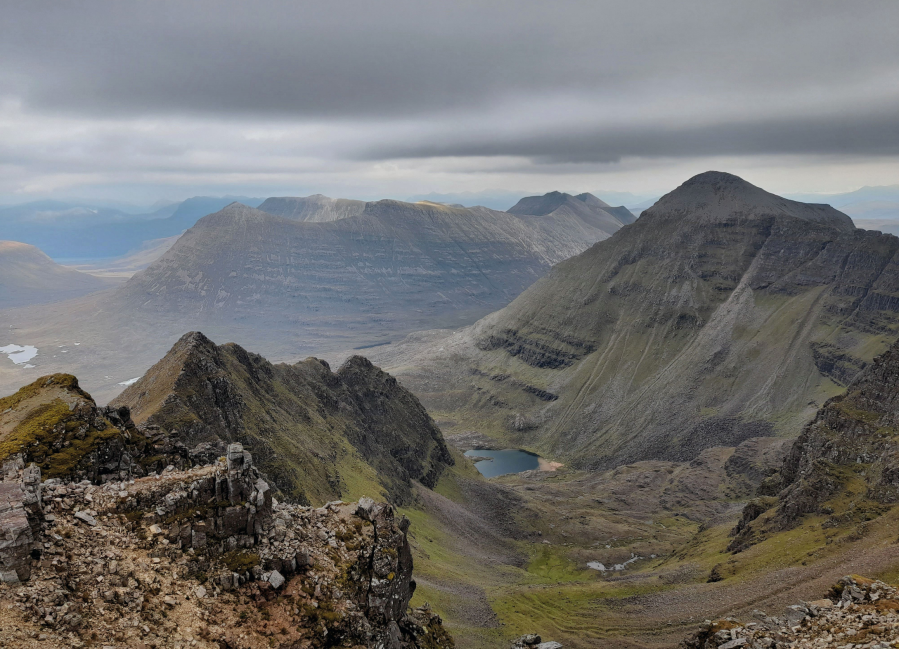 5 Coire na Caime from Mullach an Rathain on the Liathach scramle