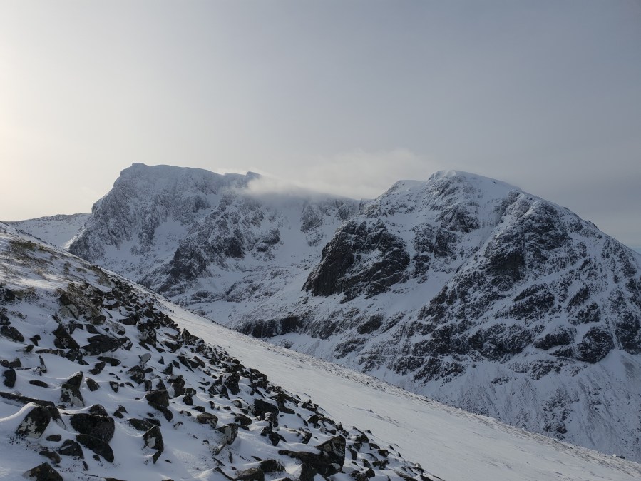 Ben Nevis from the ascent to first peak before CMD arete