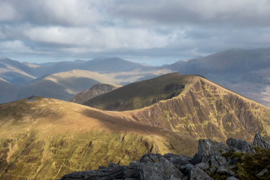 Nantlle (The Nantlle Ridge seen from Craig Cwm Silyn -02).jpg One of the best quiet hikes in Snowdonia.