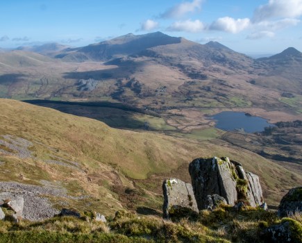 Nantlle (Yr Wyddfa seen from Mynydd Drws-y-coed -02).