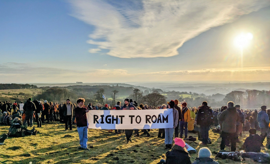 4000 people travelled to Dartmoor to protest the threat to access rights.