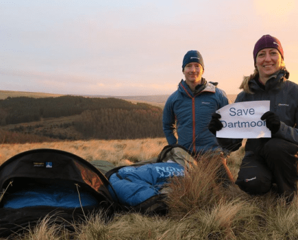 A bivvy on Alport Castles in the Peak District.