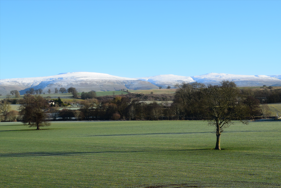 Snowy trio (L-R) of Cross Fell, Little Dun Fell and Great Dun Fell (2)