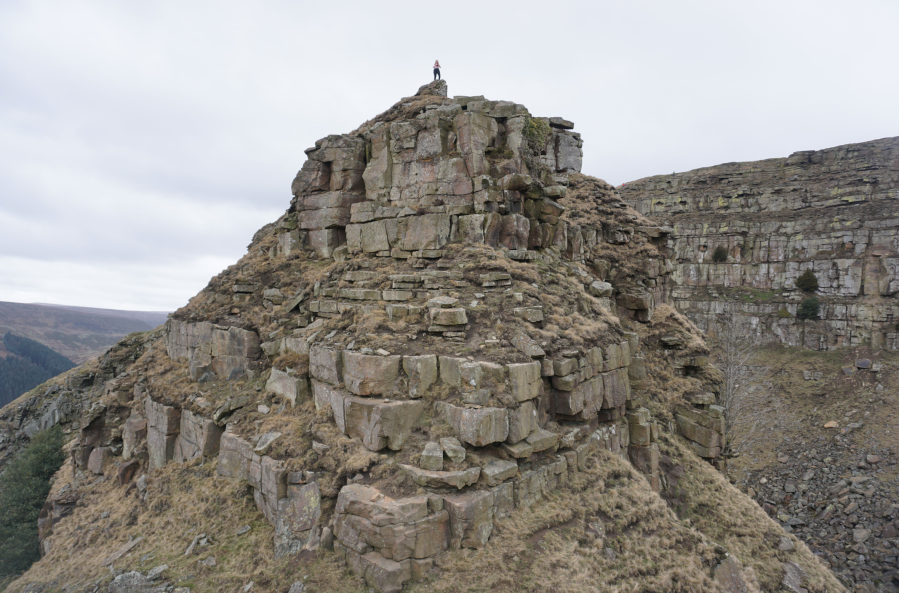 After a successful scramble up The Tower at Alport Castles