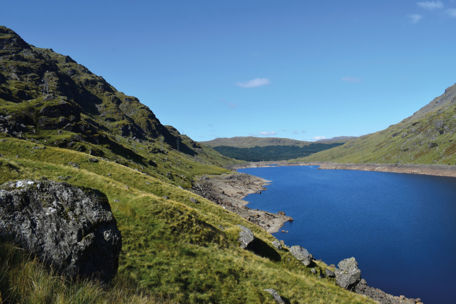 Views of Loch Sloy to the west of Ben Vorlich.