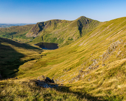 6 - Ill Bell and Yoke rise over Kentmere Reservoir from Nan Bield Pass - _9121069.jpg