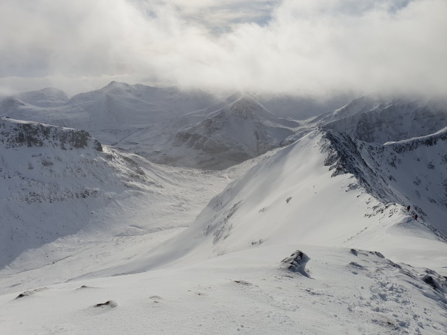 Views south from CMD ridge with ridge on the right