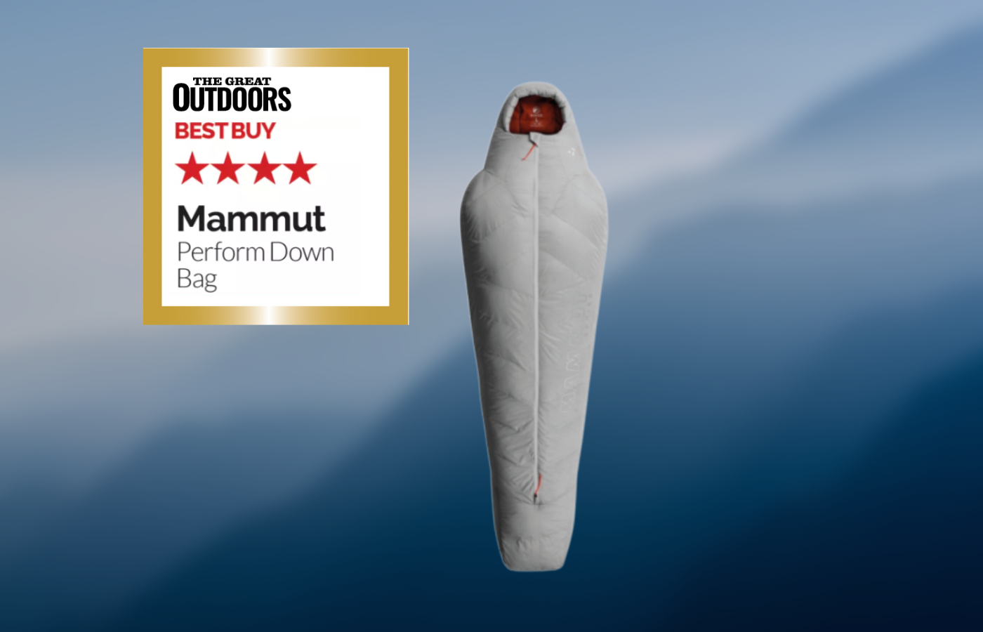 best three-season sleeping bags: Mammut perform down bag